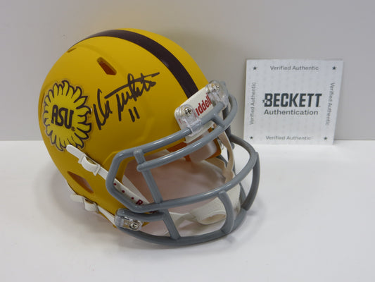 DANNY WHITE SIGNED ASU SUN DEVILS SIGNED Sunflower MINI HELMET BAS
