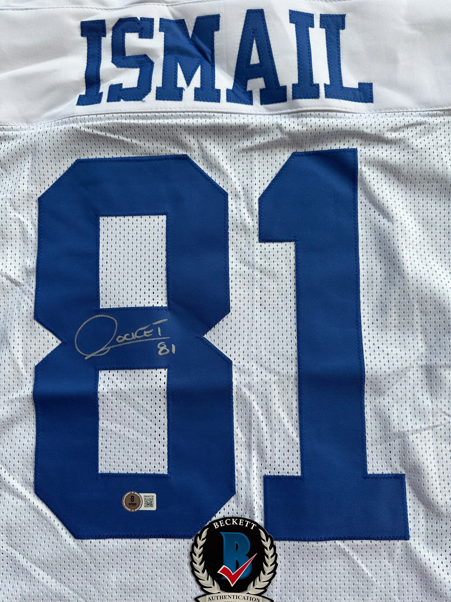 RAGHIB ROCKET ISMAIL DALLAS COWBOYS SIGNED JERSEY Size XL BAS COA