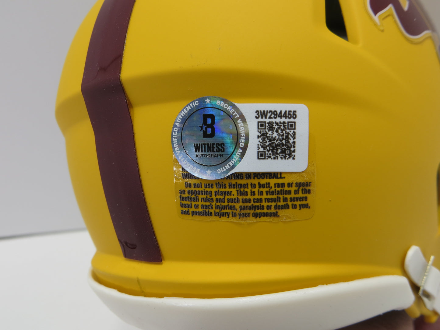 DANNY WHITE SIGNED ASU SUN DEVILS SIGNED MINI HELMET Dallas Cowboys BAS