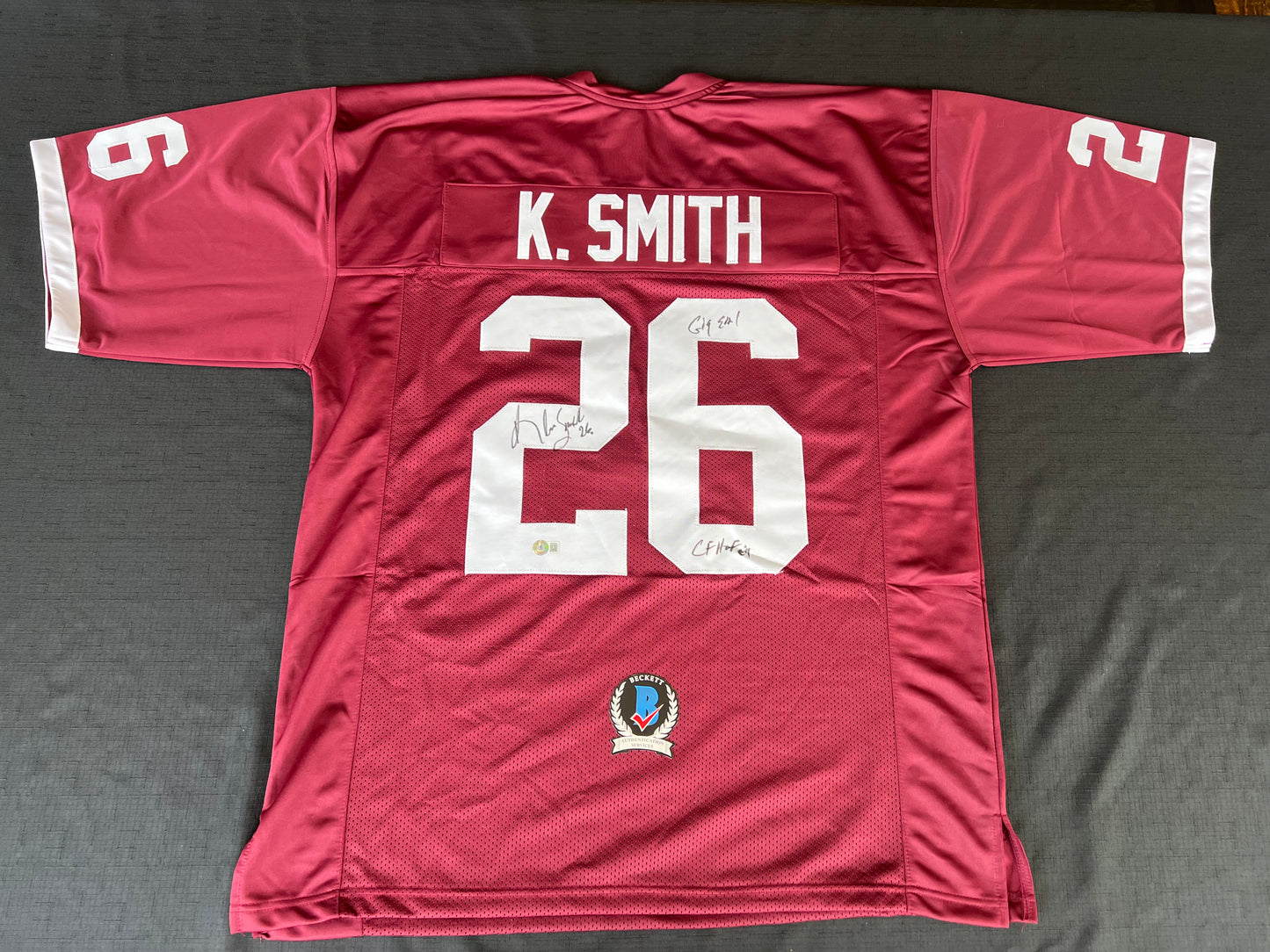 KEVIN SMITH TEXAS A&M AGGIES SIGNED JERSEY w/INSCs Dallas Cowboys 3XL BAS COA