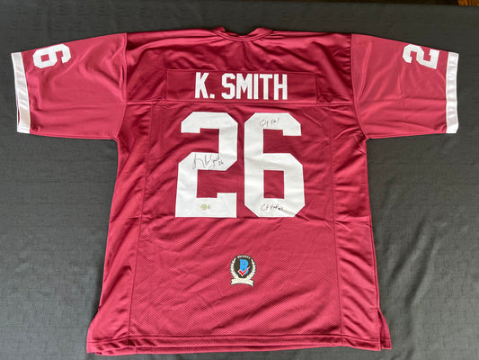 KEVIN SMITH TEXAS A&M AGGIES SIGNED JERSEY w/INSCs Dallas Cowboys 3XL BAS COA