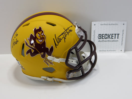 DANNY WHITE SIGNED ASU SUN DEVILS SIGNED MINI HELMET wGo Devils Cowboys BAS