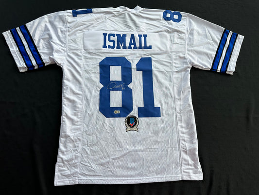 RAGHIB ROCKET ISMAIL DALLAS COWBOYS SIGNED JERSEY Size XL BAS COA