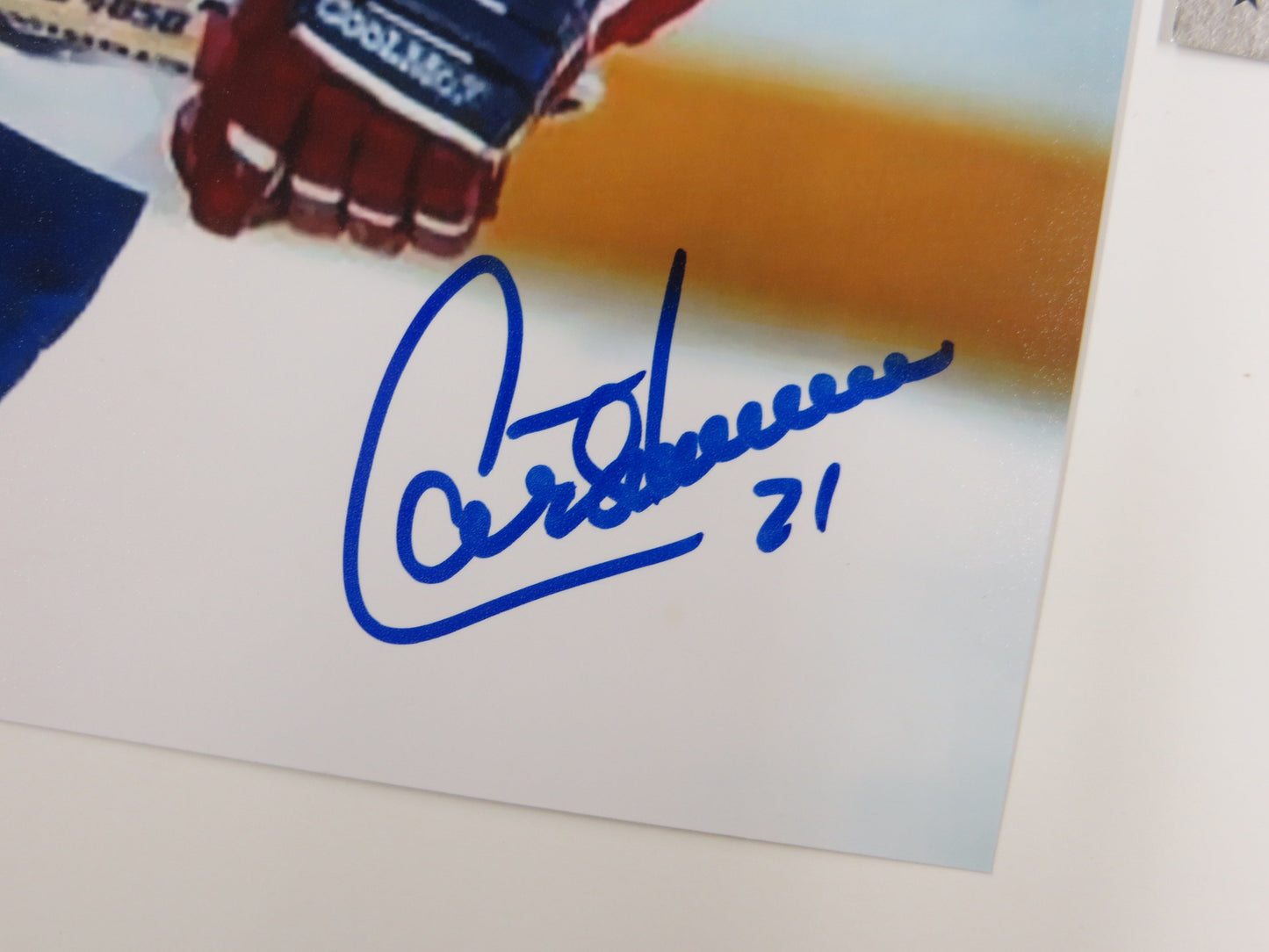 GUY CARBONNEAU MONTREAL CANADIENS SIGNED 8x10 PHOTO Dallas Stars BAS COA