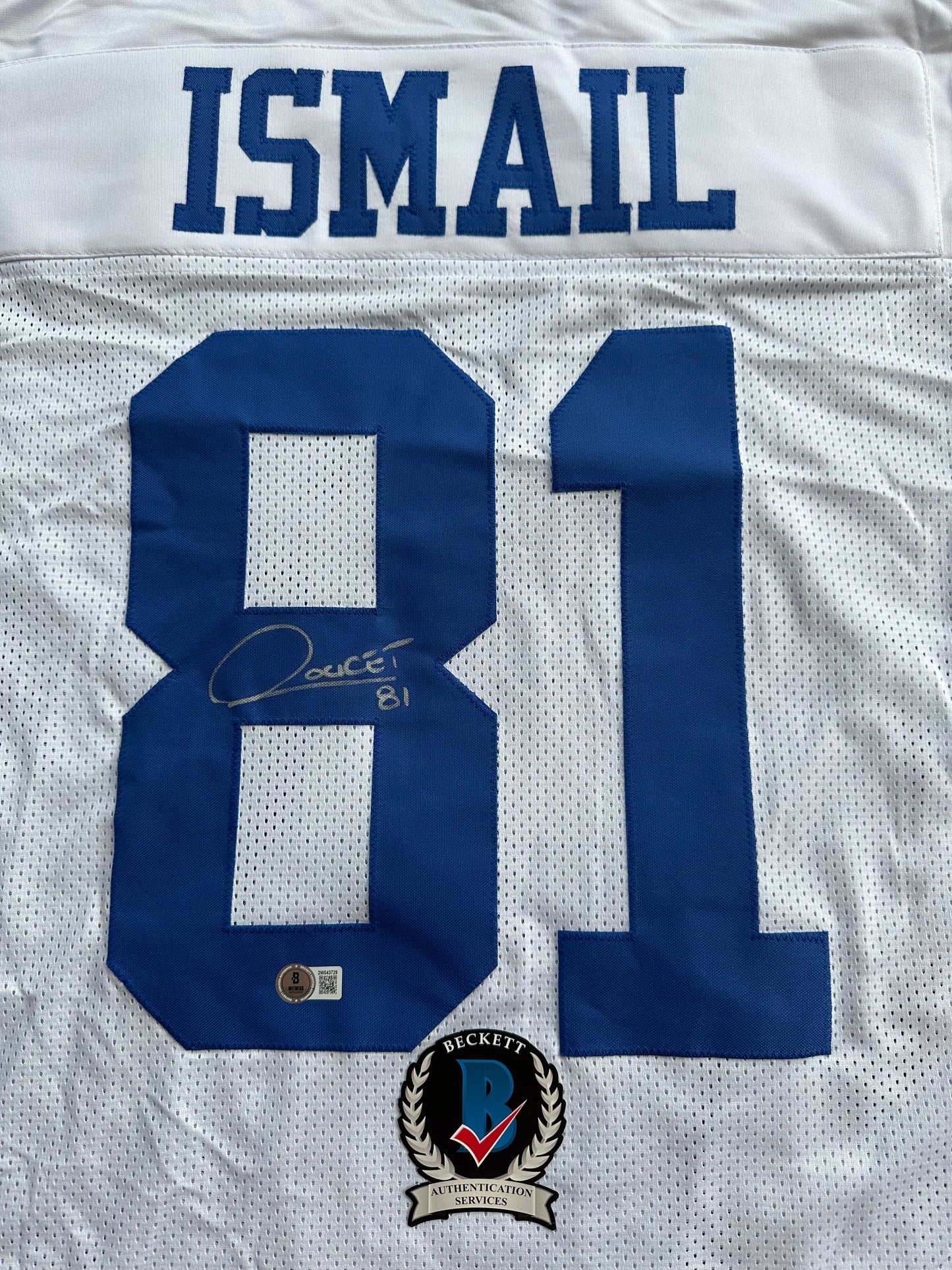 RAGHIB ROCKET ISMAIL DALLAS COWBOYS SIGNED JERSEY Size XL BAS COA