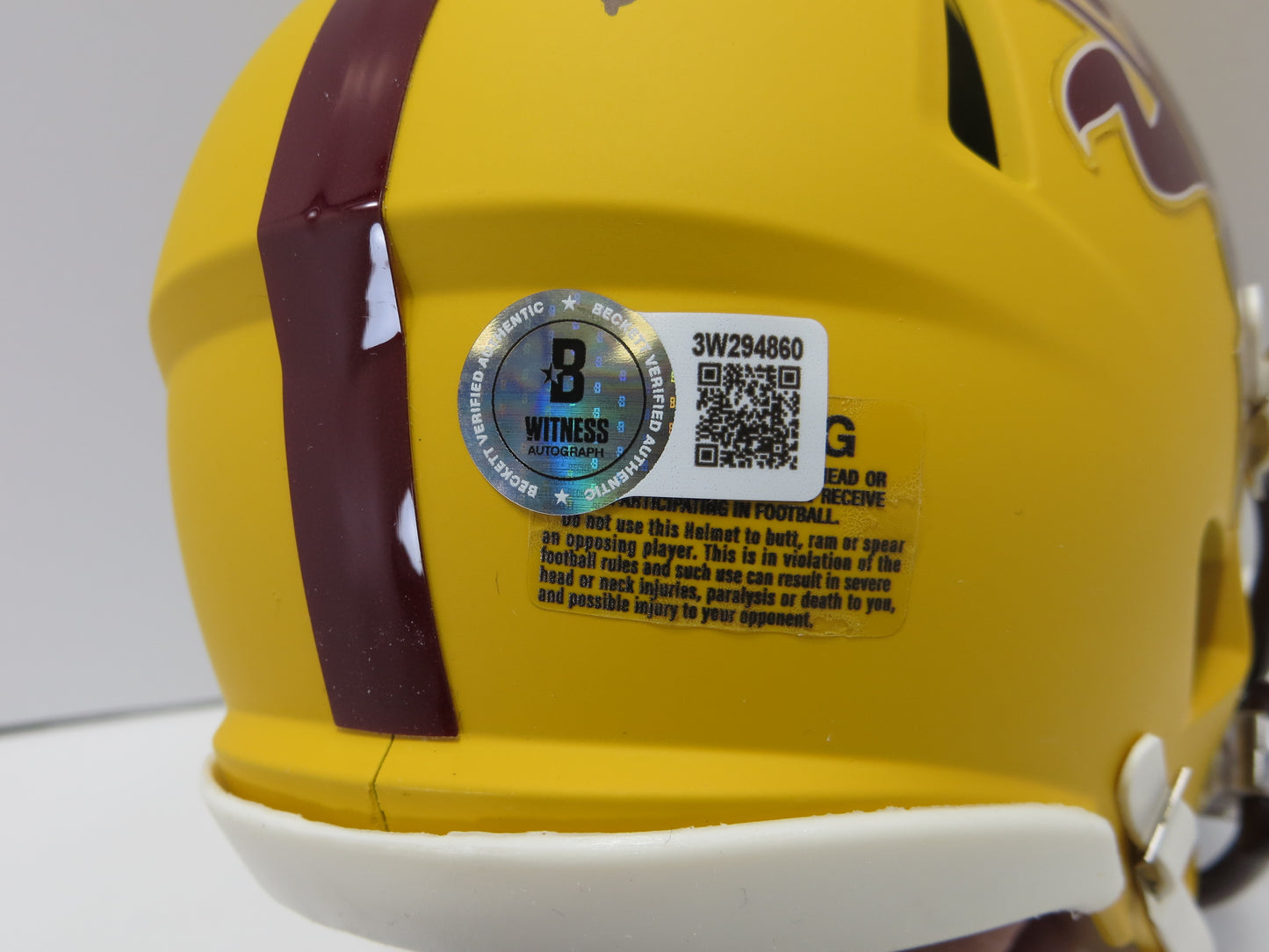 DANNY WHITE SIGNED ASU SUN DEVILS SIGNED MINI HELMET wGo Devils Cowboys BAS