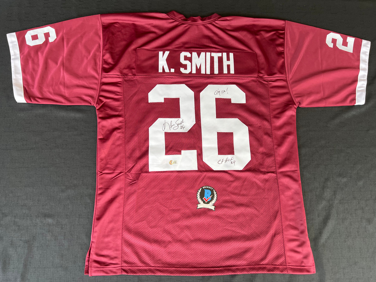 KEVIN SMITH TEXAS A&M AGGIES SIGNED JERSEY w/INSCs Dallas Cowboys 3XL BAS COA