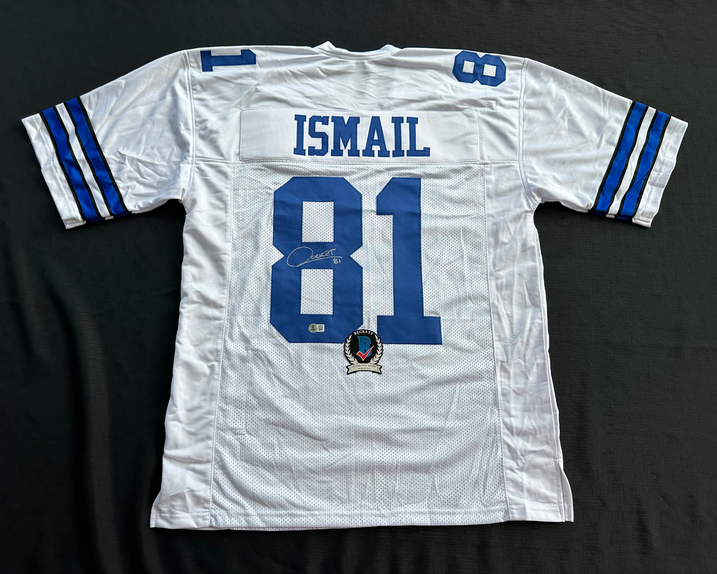 RAGHIB ROCKET ISMAIL DALLAS COWBOYS SIGNED JERSEY Size XL BAS COA