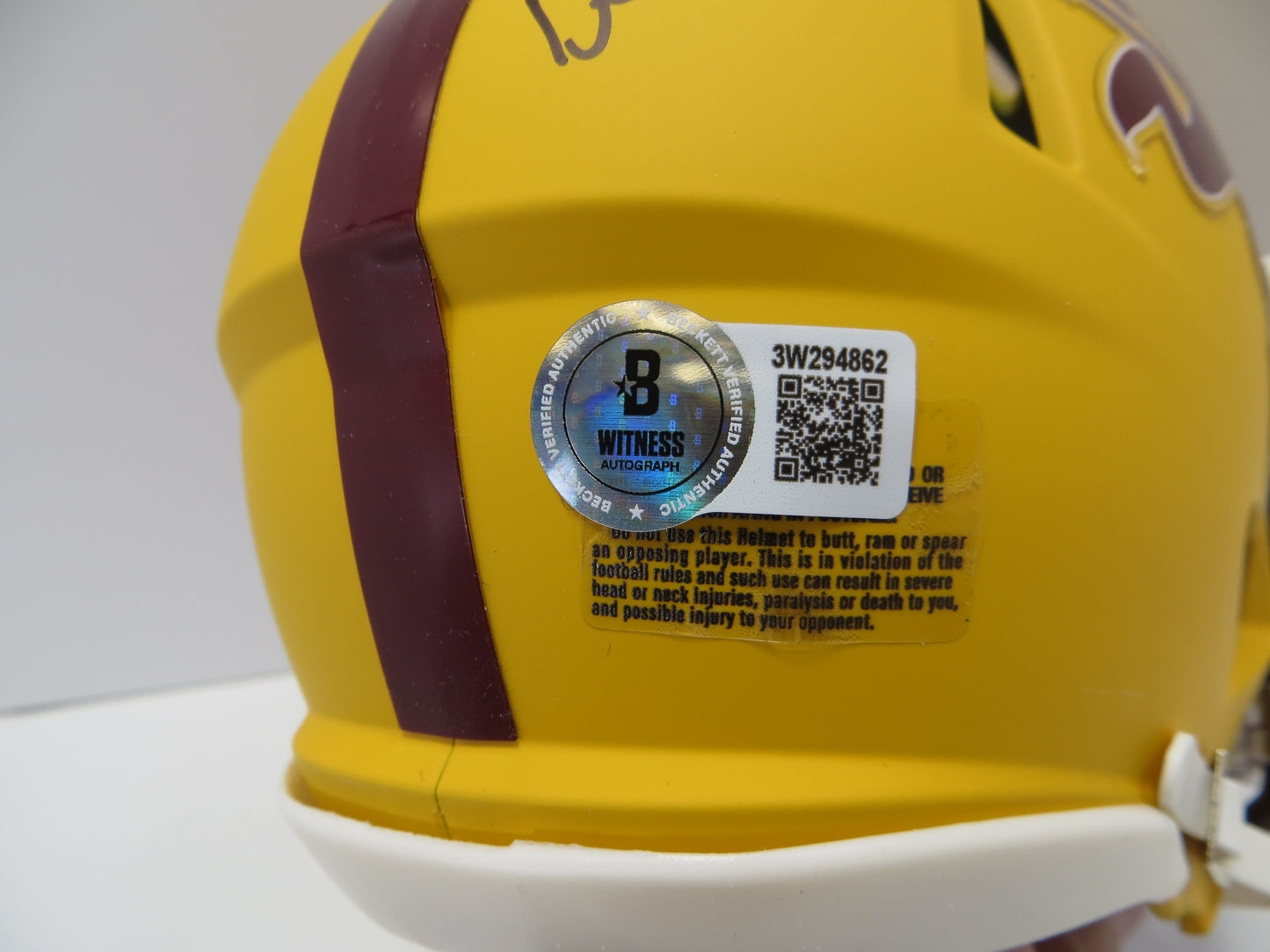 DANNY WHITE SIGNED ASU SUN DEVILS SIGNED MINI HELMET wGo Devils Cowboys BAS