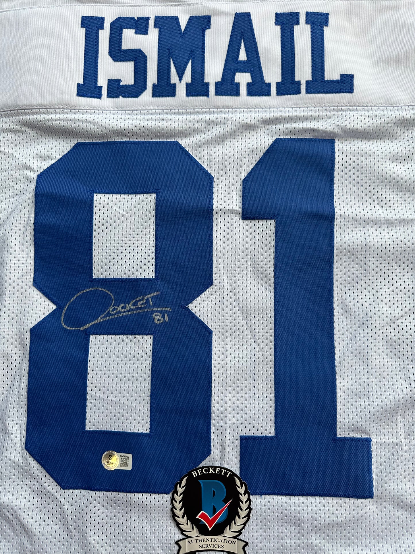 RAGHIB ROCKET ISMAIL DALLAS COWBOYS SIGNED JERSEY Size XL BAS COA