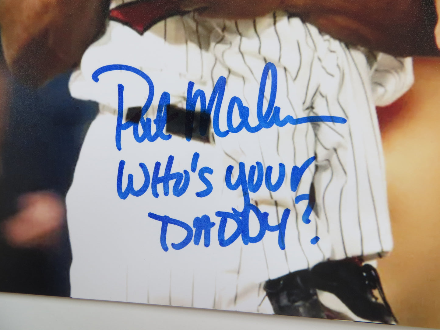 PAT PATRICK MAHOMES SR. TWINS SIGNED 8x10 PHOTO w/WHO'SYOURDADDY Chiefs BAS
