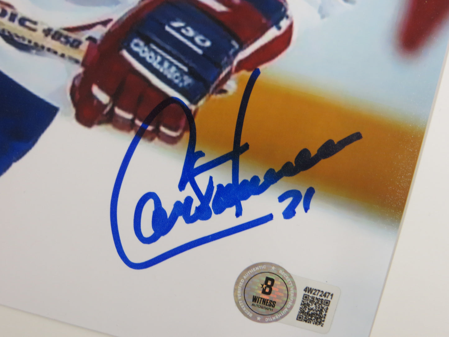 GUY CARBONNEAU MONTREAL CANADIENS SIGNED 8x10 PHOTO Dallas Stars BAS COA