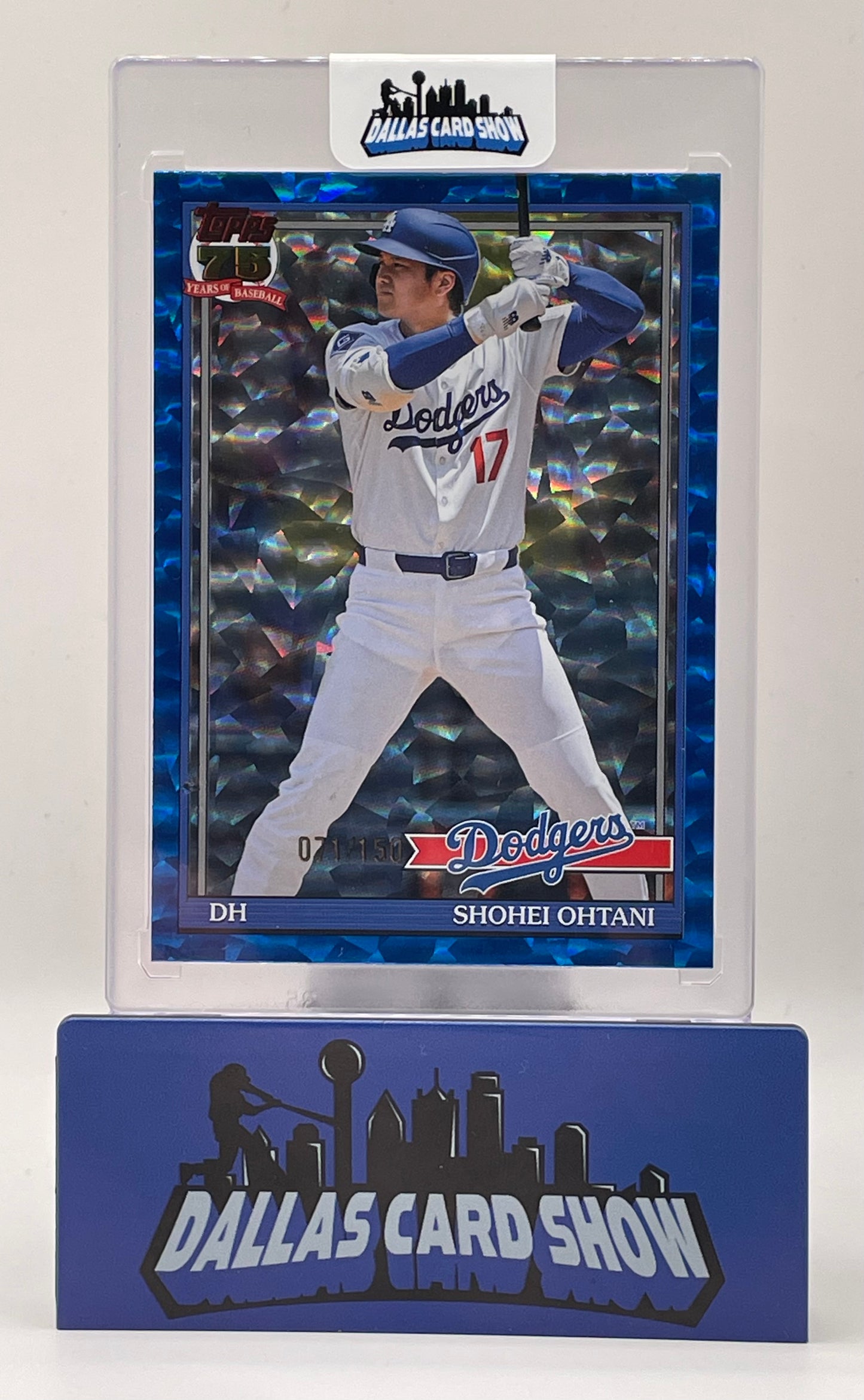 2026 Topps 75 Series 2 #91B2-1 Shohei Ohtani 1991 Blue Crackle Foil /150 Dodgers