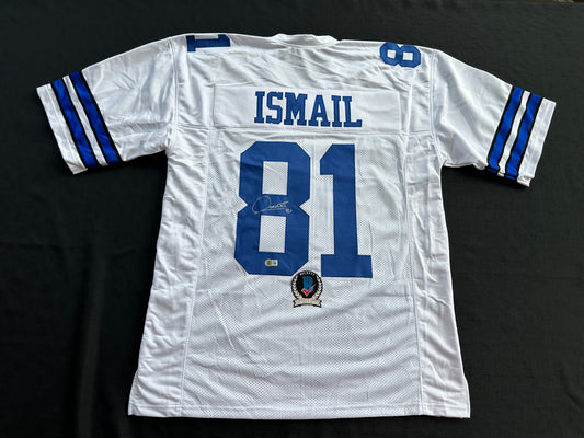RAGHIB ROCKET ISMAIL DALLAS COWBOYS SIGNED JERSEY Size XL BAS COA