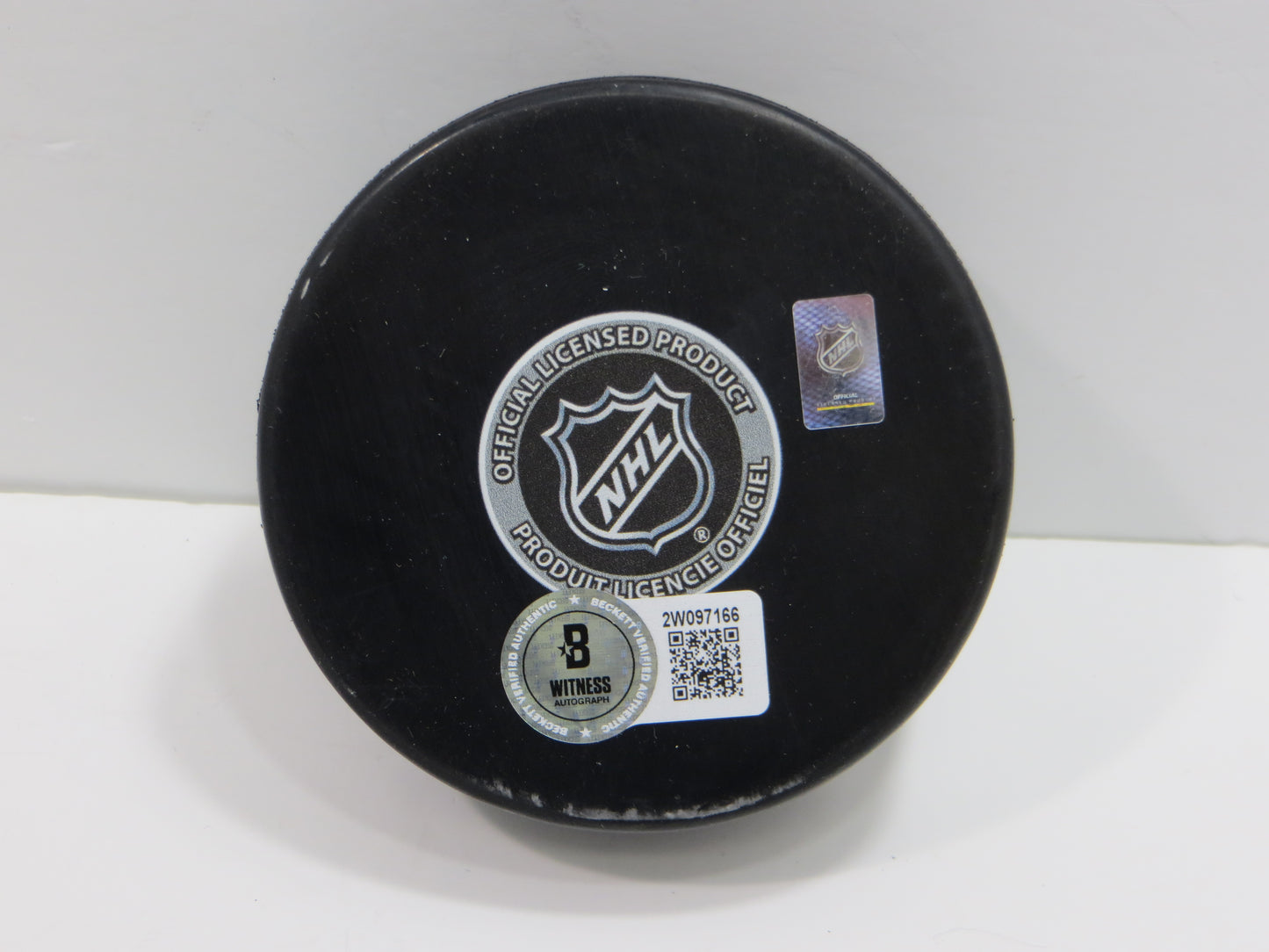 MIKE MODANO DALLAS STARS SIGNED HOCKEY PUCK Minn North Stars Red Wings BAS