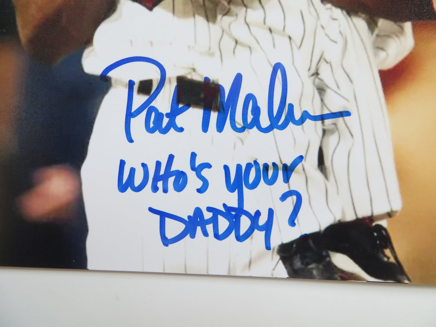 PAT PATRICK MAHOMES SR. TWINS SIGNED 8x10 PHOTO w/WHO'SYOURDADDY Chiefs BAS