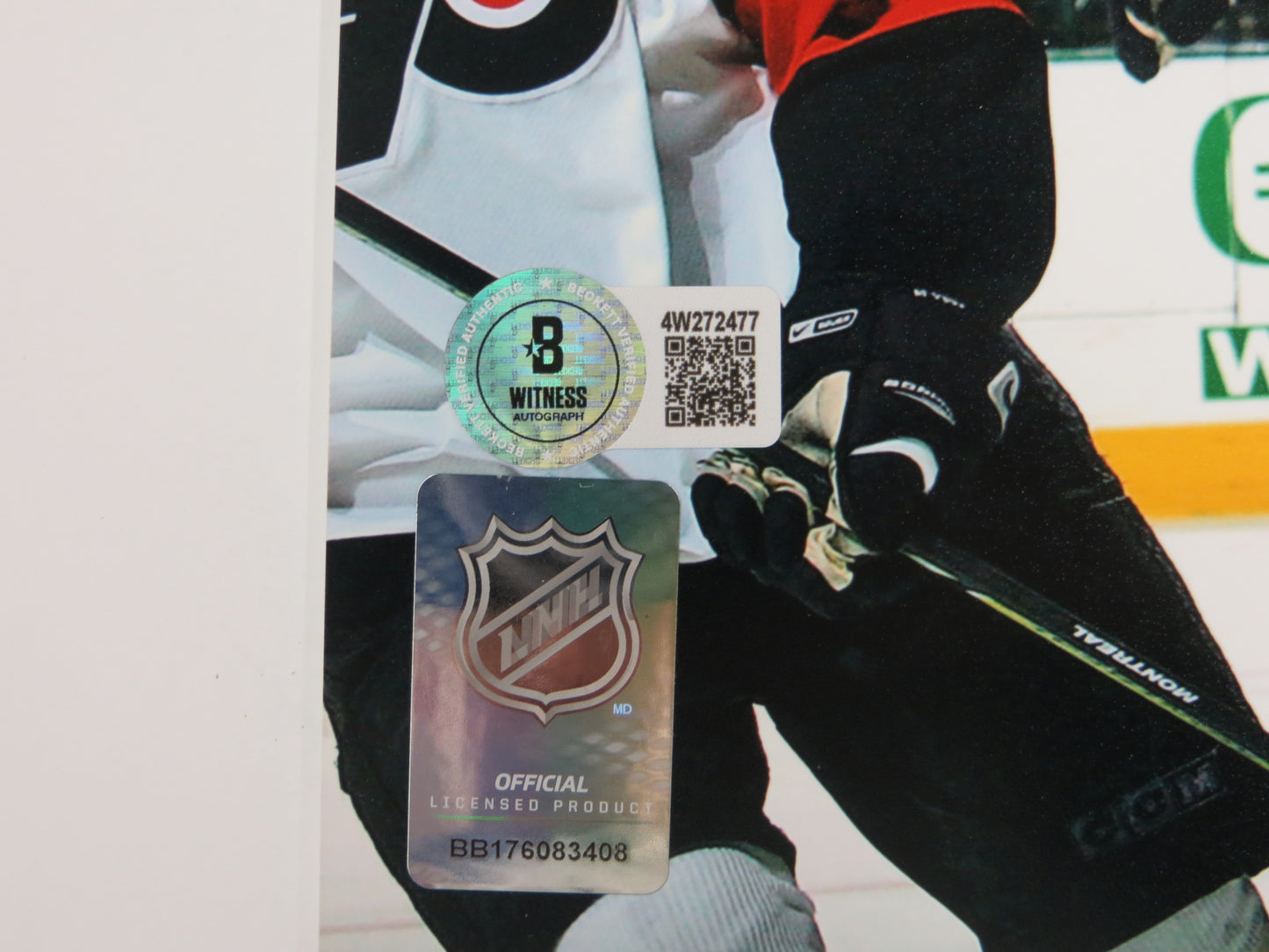 MIKE MODANO DALLAS STARS SIGNED 8x10 GOALLL PHOTO North Stars BAS