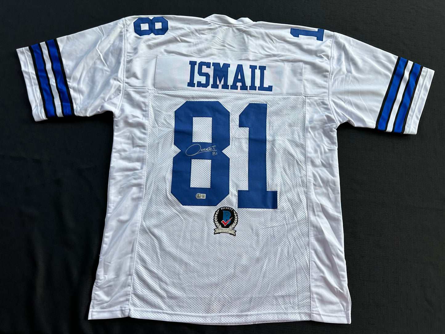 RAGHIB ROCKET ISMAIL DALLAS COWBOYS SIGNED JERSEY Size XL BAS COA