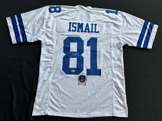 RAGHIB ROCKET ISMAIL DALLAS COWBOYS SIGNED JERSEY Size XL BAS COA