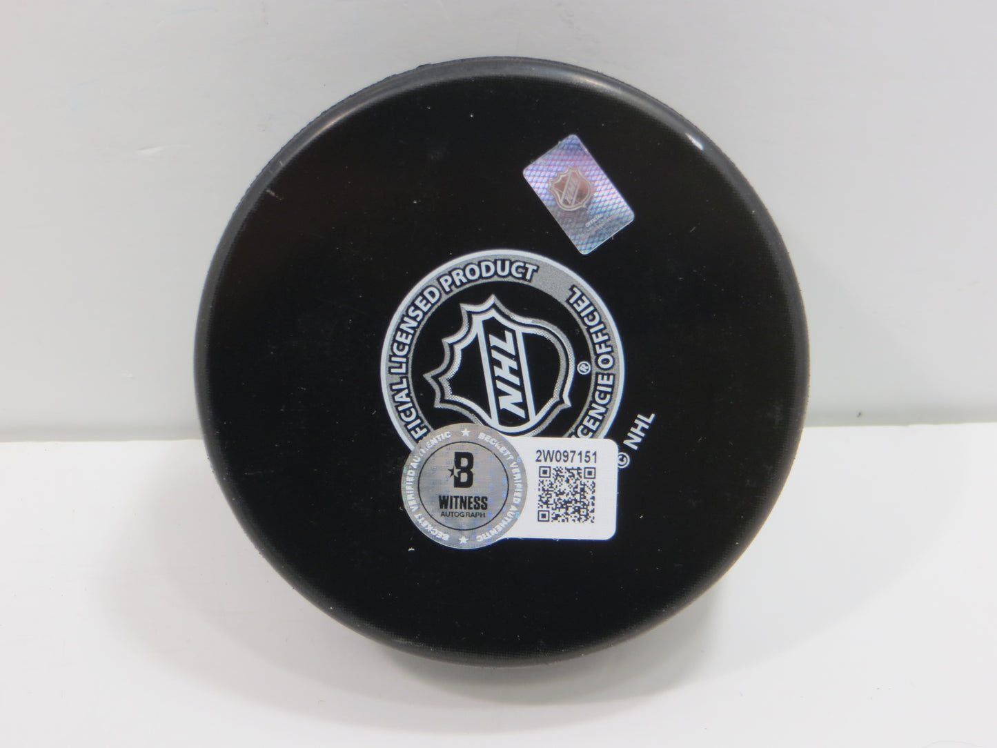 MIKE MODANO DALLAS STARS SIGNED HOCKEY PUCK w/99 Cup Current Logo BAS COA