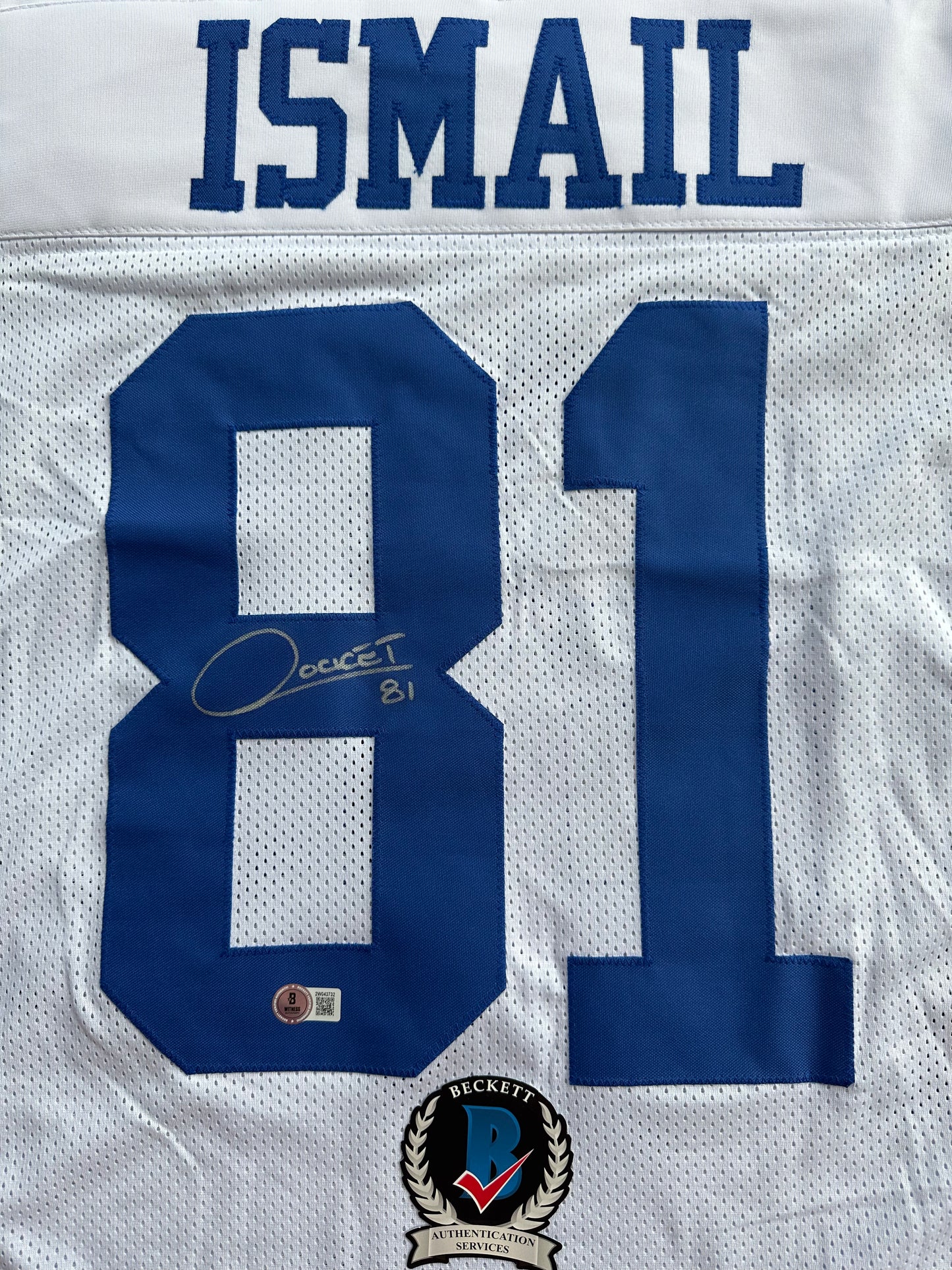 RAGHIB ROCKET ISMAIL DALLAS COWBOYS SIGNED JERSEY Size XL BAS COA