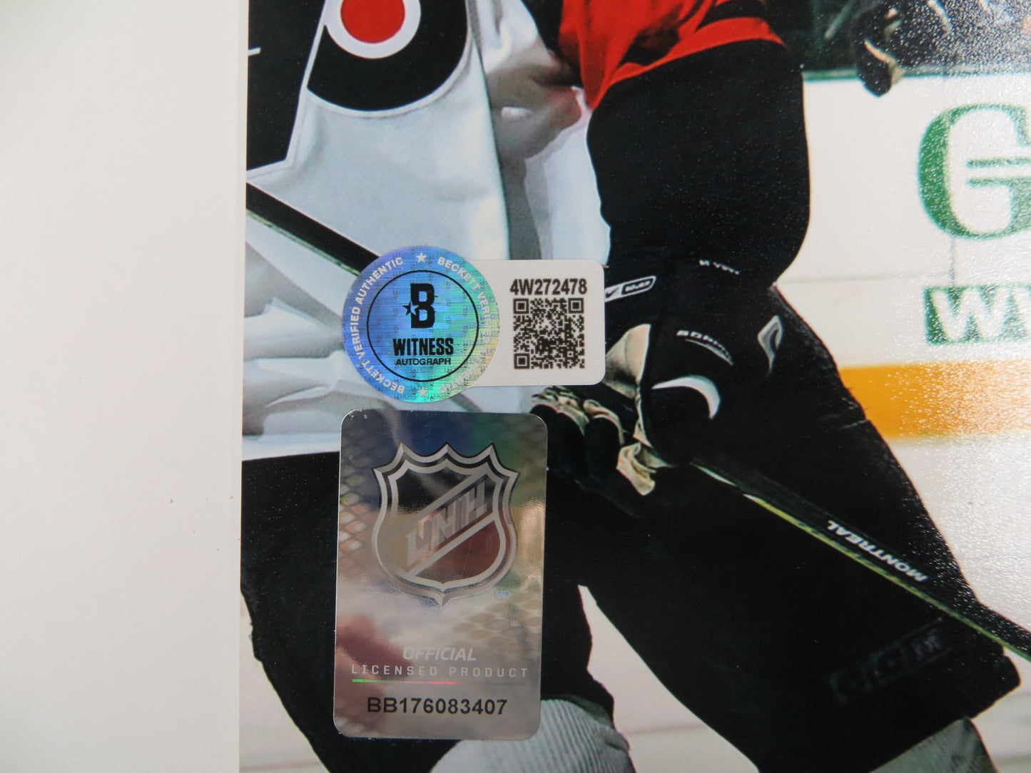 MIKE MODANO DALLAS STARS SIGNED 8x10 GOALLL PHOTO North Stars BAS