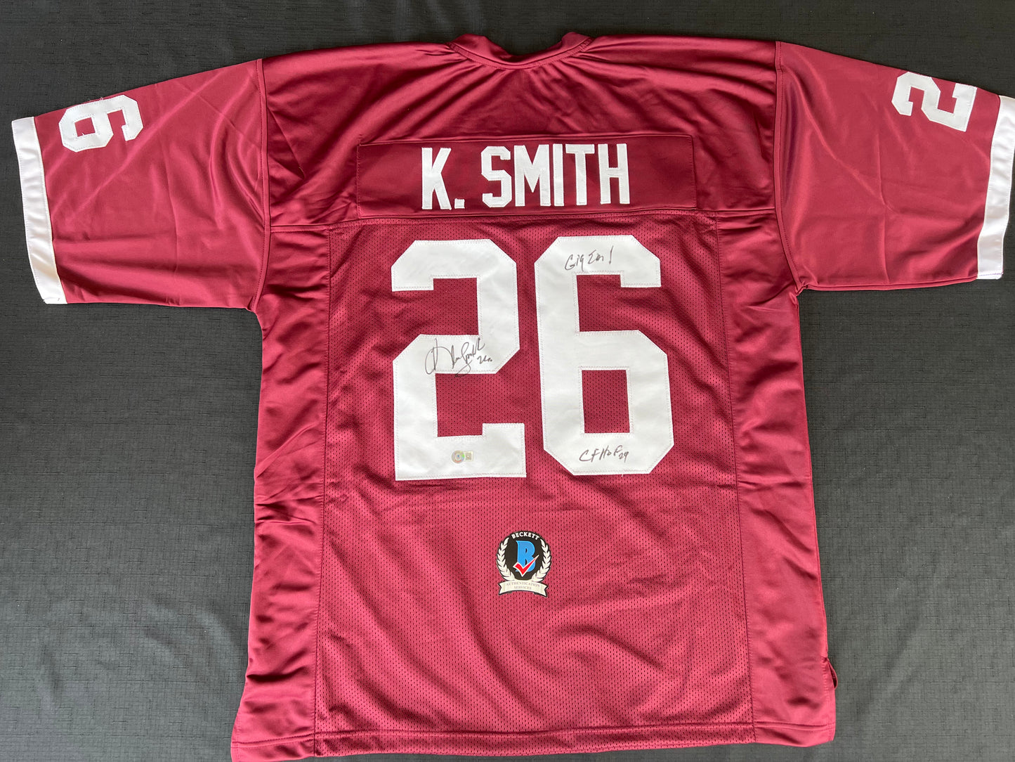 KEVIN SMITH TEXAS A&M AGGIES SIGNED JERSEY w/INSCs Dallas Cowboys 3XL BAS COA