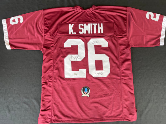 KEVIN SMITH TEXAS A&M AGGIES SIGNED JERSEY w/INSCs Dallas Cowboys 3XL BAS COA