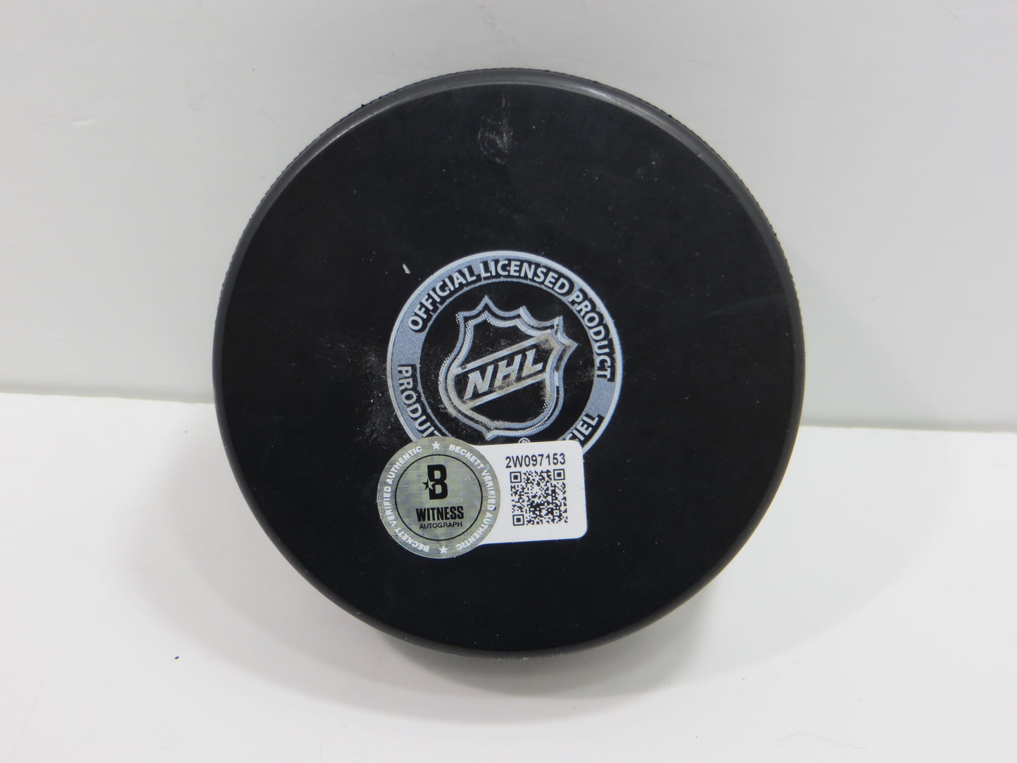 MIKE MODANO DALLAS STARS SIGNED HOCKEY PUCK w/99 Cup North Stars BAS COA