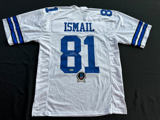 RAGHIB ROCKET ISMAIL DALLAS COWBOYS SIGNED JERSEY Size XL BAS COA