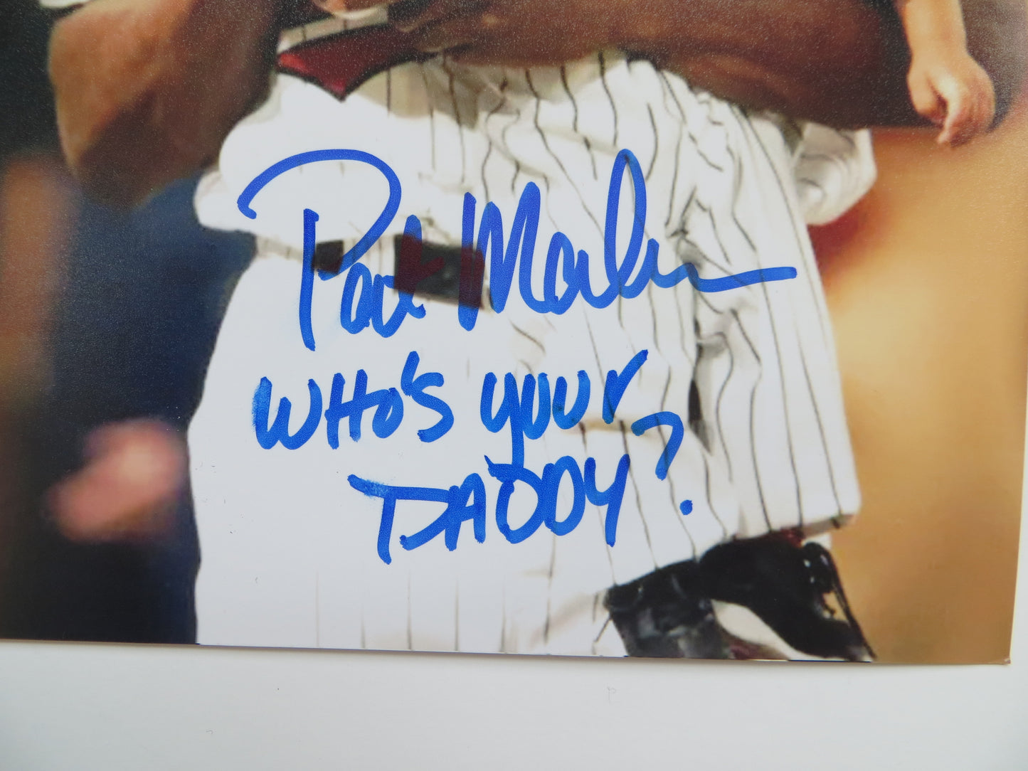 PAT PATRICK MAHOMES SR. TWINS SIGNED 8x10 PHOTO w/WHO'SYOURDADDY Chiefs BAS