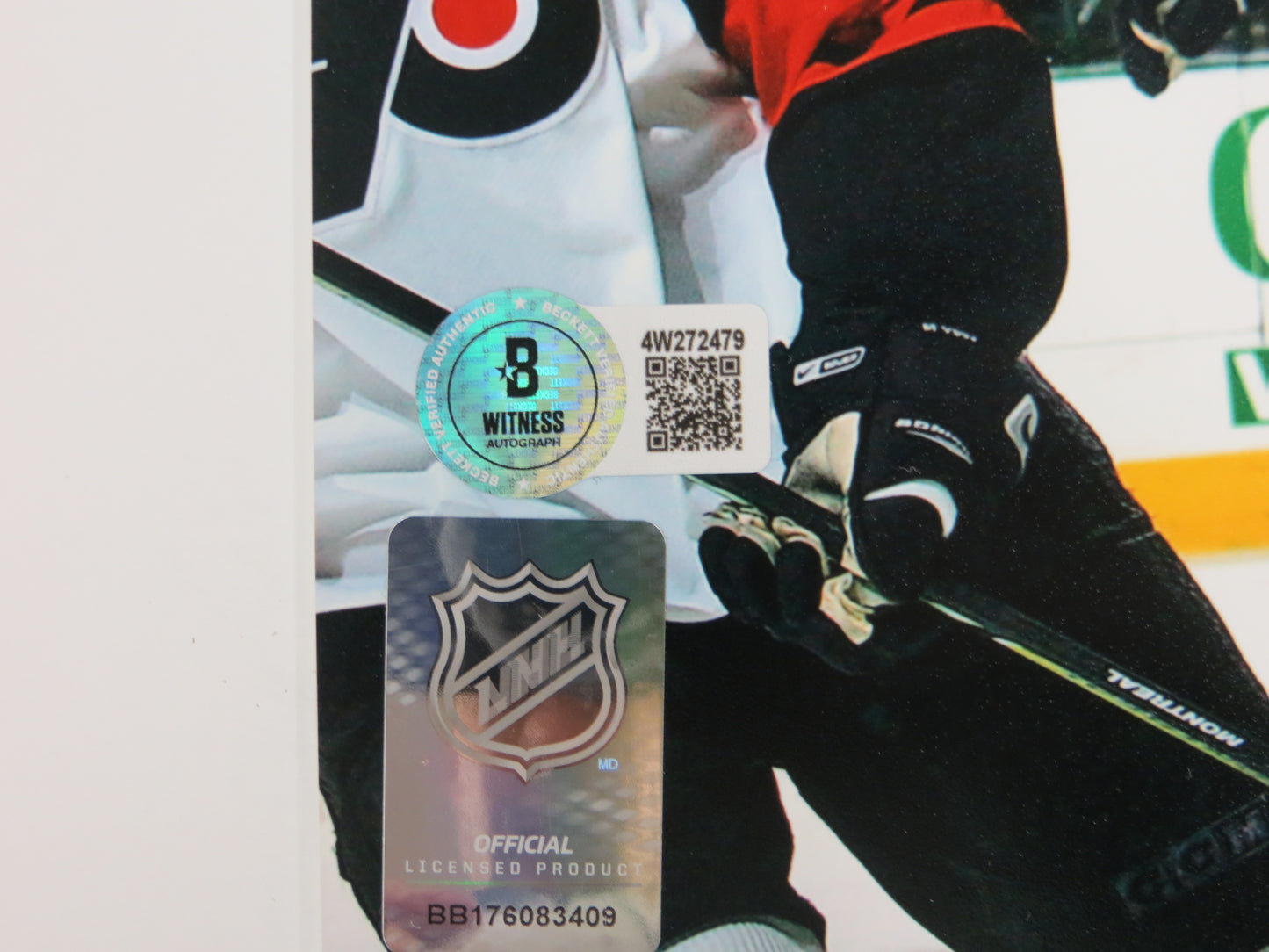 MIKE MODANO DALLAS STARS SIGNED 8x10 GOALLL PHOTO North Stars BAS