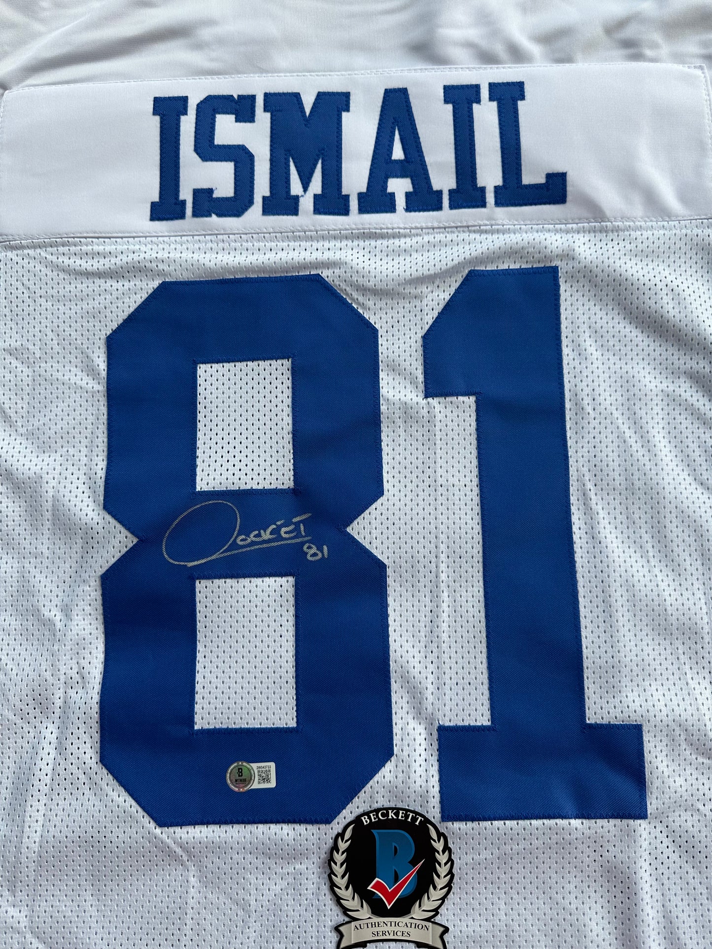 RAGHIB ROCKET ISMAIL DALLAS COWBOYS SIGNED JERSEY Size XL BAS COA