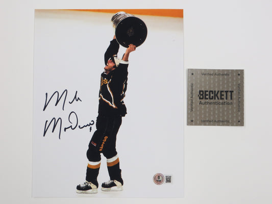 MIKE MODANO DALLAS STARS SIGNED 8x10 Stanley Cup Champs PHOTO North Stars BAS