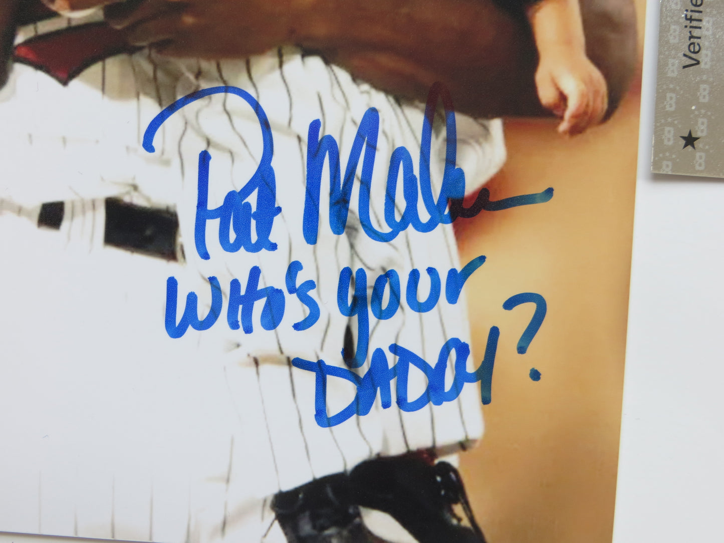 PAT PATRICK MAHOMES SR. TWINS SIGNED 8x10 PHOTO w/WHO'SYOURDADDY Chiefs BAS