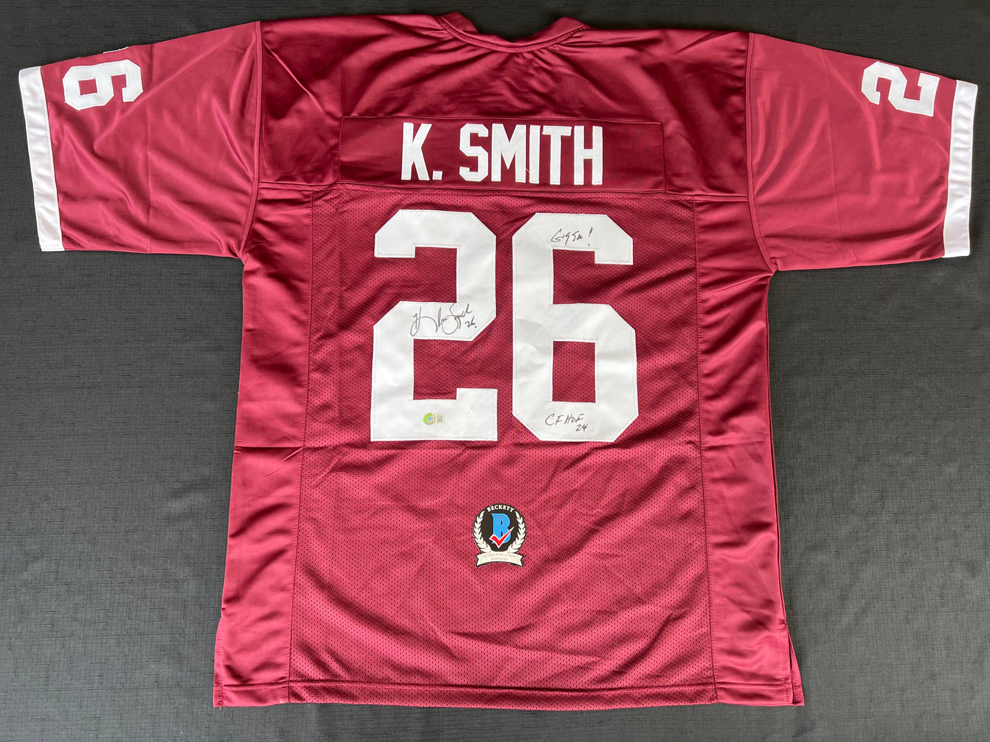 KEVIN SMITH TEXAS A&M AGGIES SIGNED JERSEY w/INSCs Dallas Cowboys 3XL BAS COA