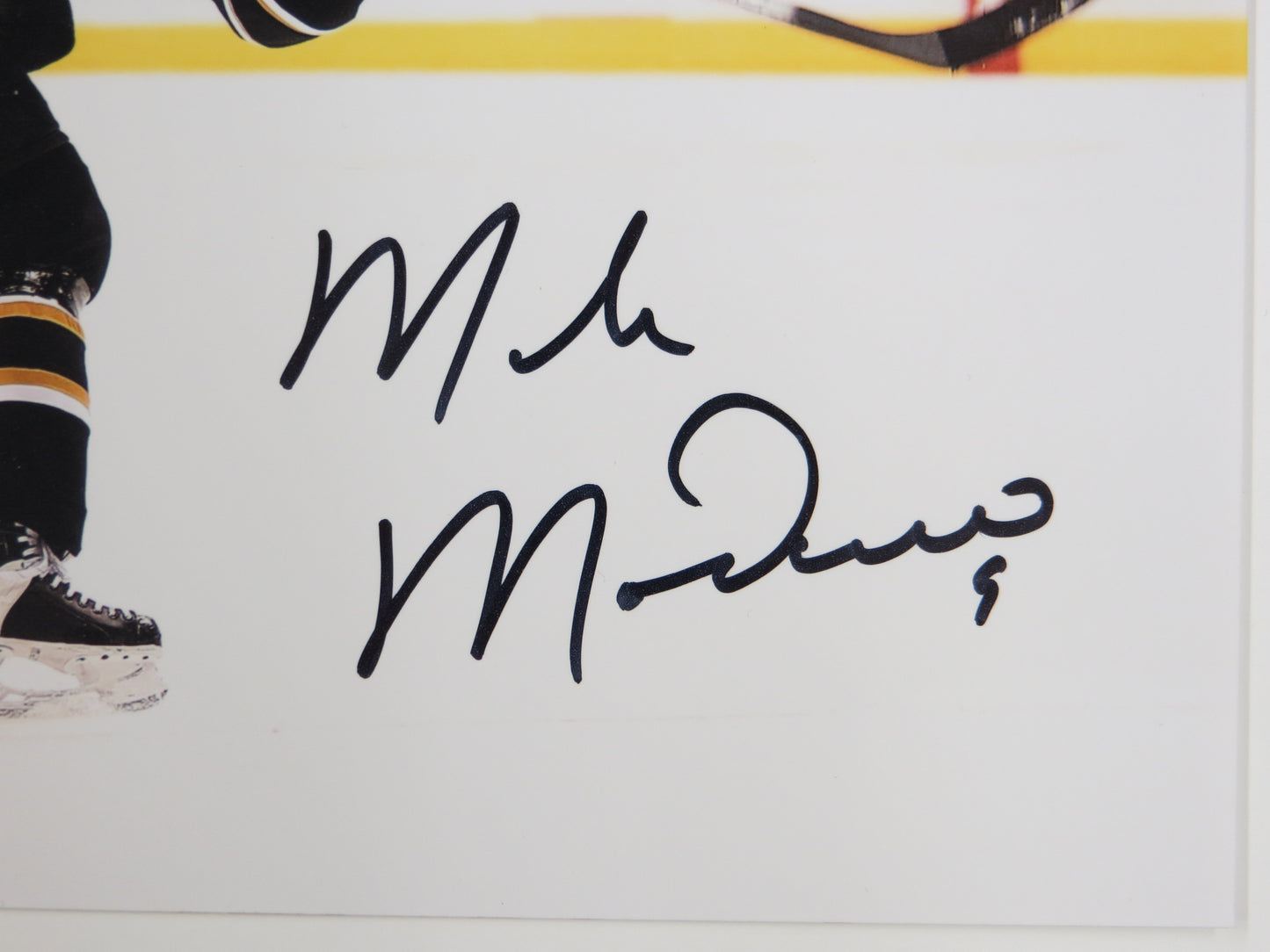 MIKE MODANO DALLAS STARS SIGNED Slap Shot 8x10 PHOTO North Stars BAS COA