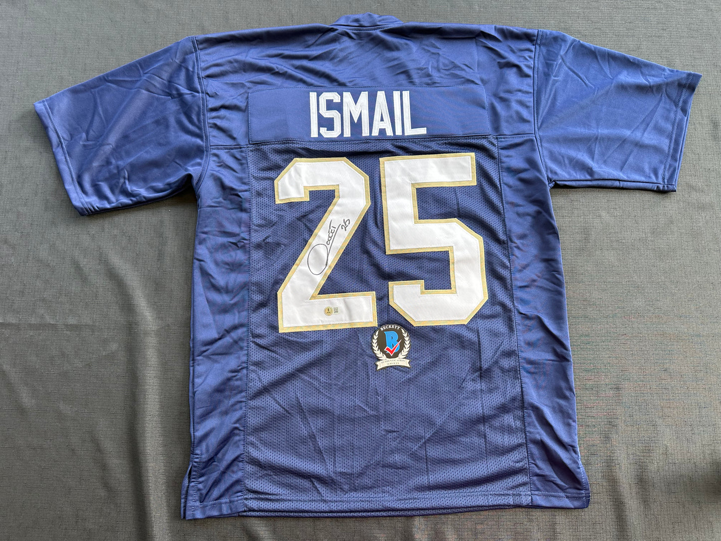 RAGHIB ROCKET ISMAIL NOTRE DAME SIGNED JERSEY Size XL COWBOYS BAS COA