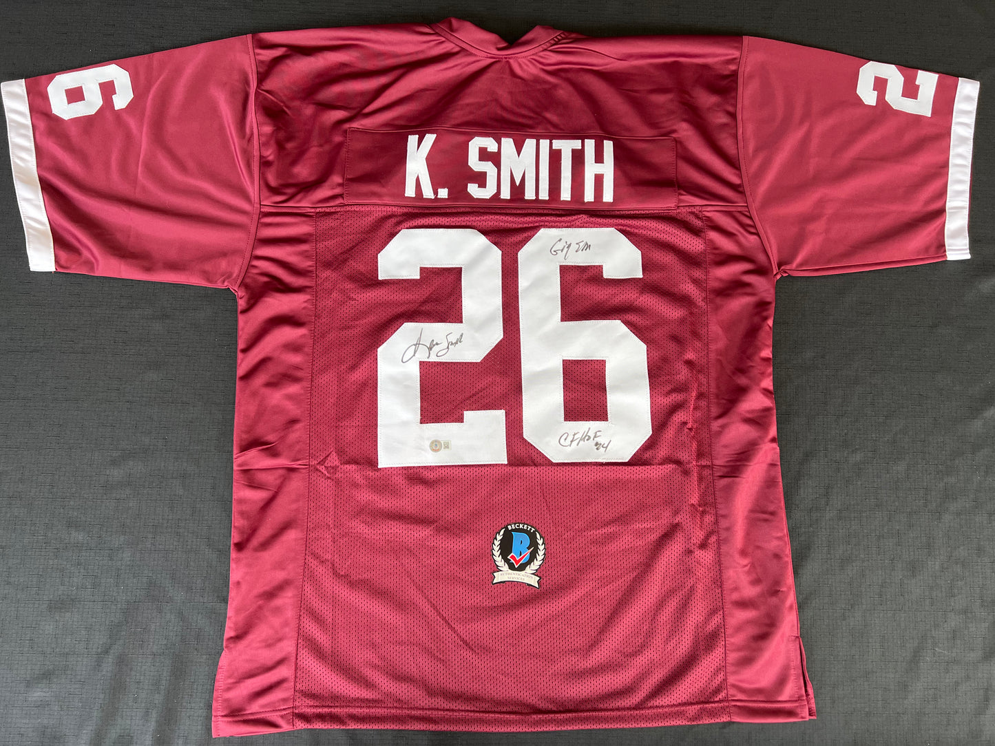 KEVIN SMITH TEXAS A&M AGGIES SIGNED JERSEY w/INSCs Dallas Cowboys 3XL BAS COA