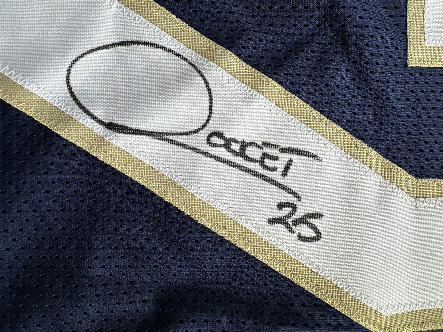 RAGHIB ROCKET ISMAIL NOTRE DAME SIGNED JERSEY Size XL COWBOYS BAS COA