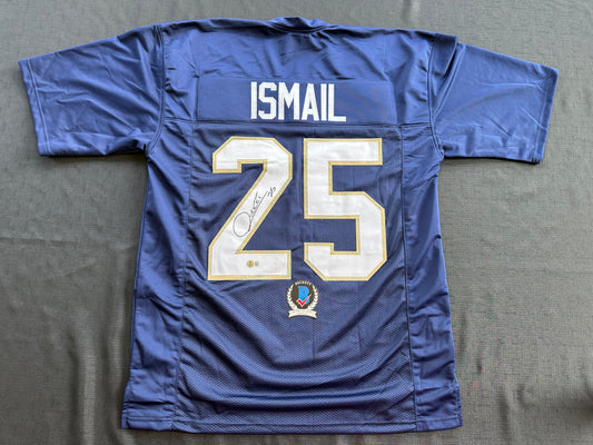 RAGHIB ROCKET ISMAIL NOTRE DAME SIGNED JERSEY Size XL COWBOYS BAS COA