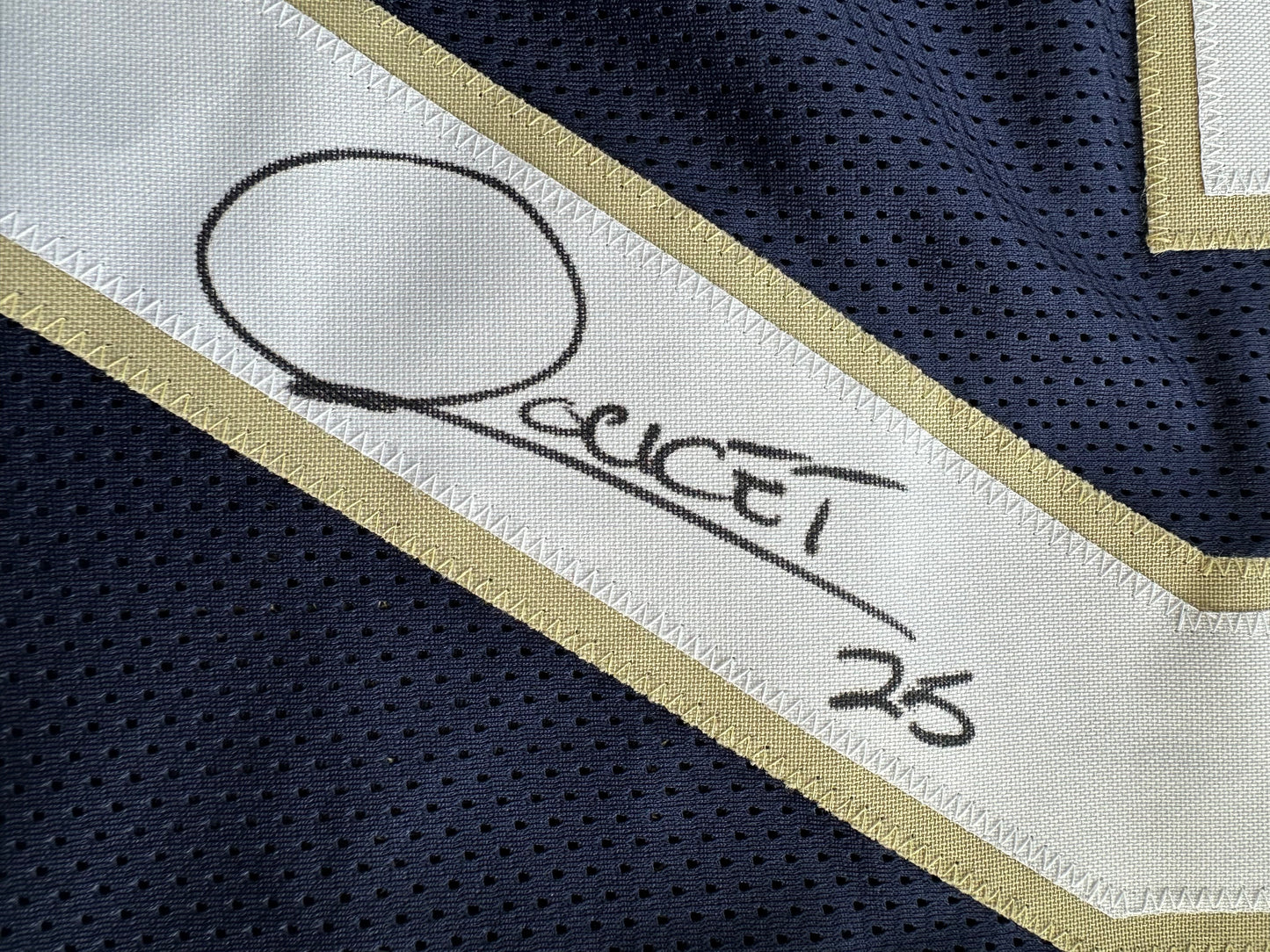 RAGHIB ROCKET ISMAIL NOTRE DAME SIGNED JERSEY Size XL COWBOYS BAS COA