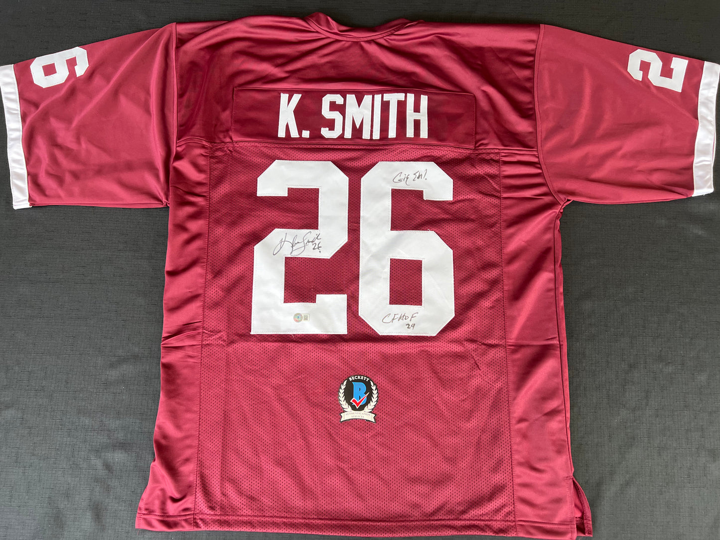 KEVIN SMITH TEXAS A&M AGGIES SIGNED JERSEY w/INSCs Dallas Cowboys 3XL BAS COA