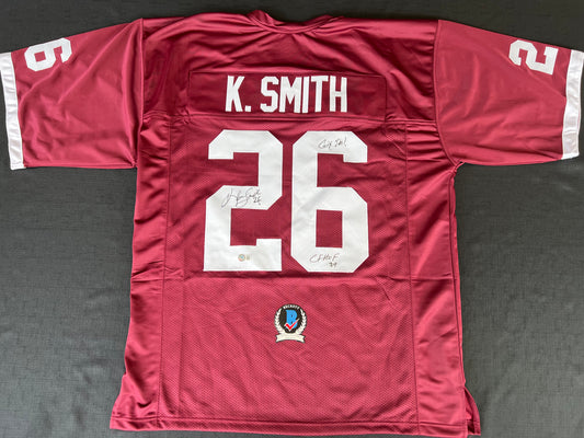 KEVIN SMITH TEXAS A&M AGGIES SIGNED JERSEY w/INSCs Dallas Cowboys 3XL BAS COA