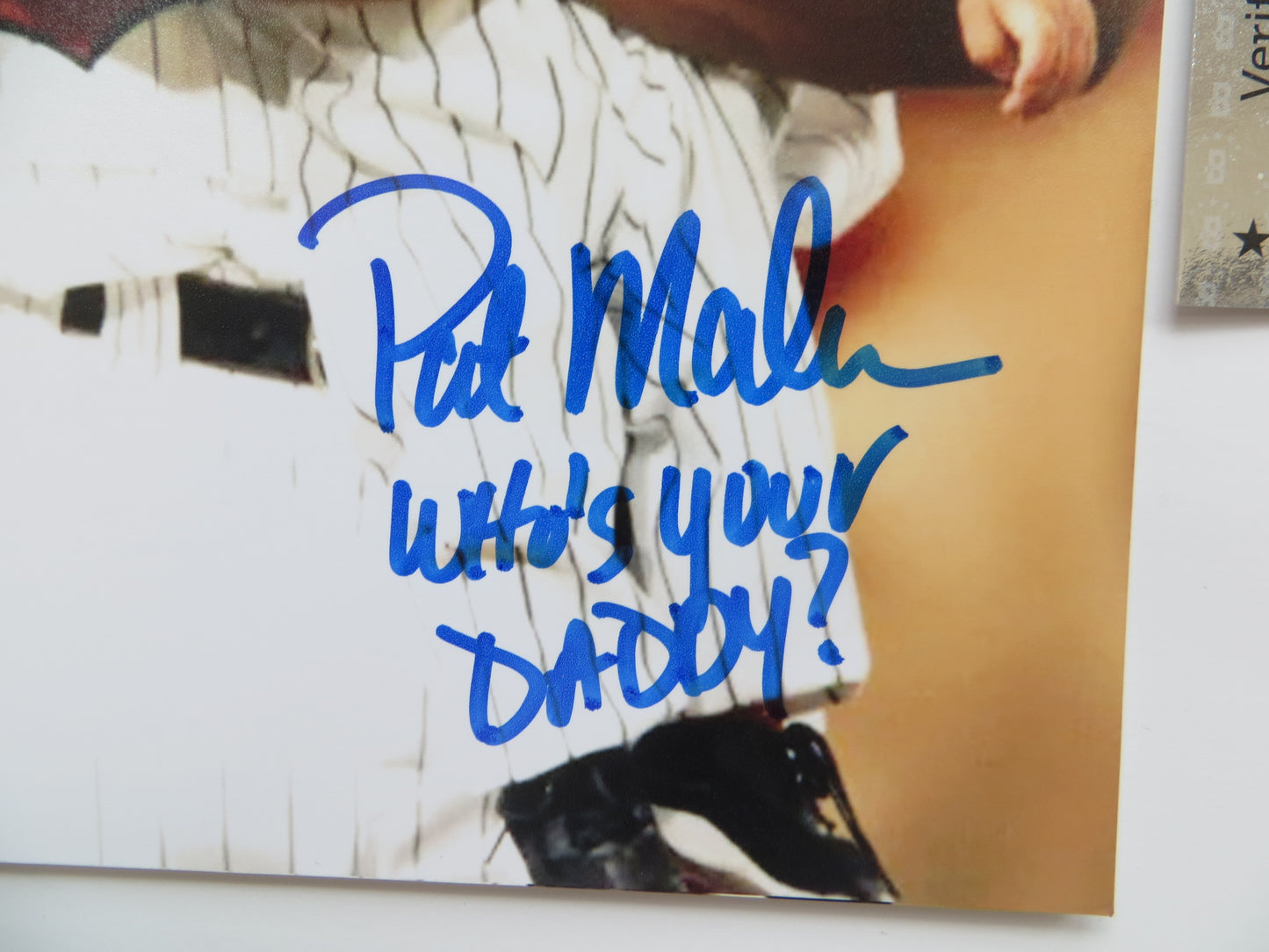 PAT PATRICK MAHOMES SR. TWINS SIGNED 8x10 PHOTO w/WHO'SYOURDADDY Chiefs BAS