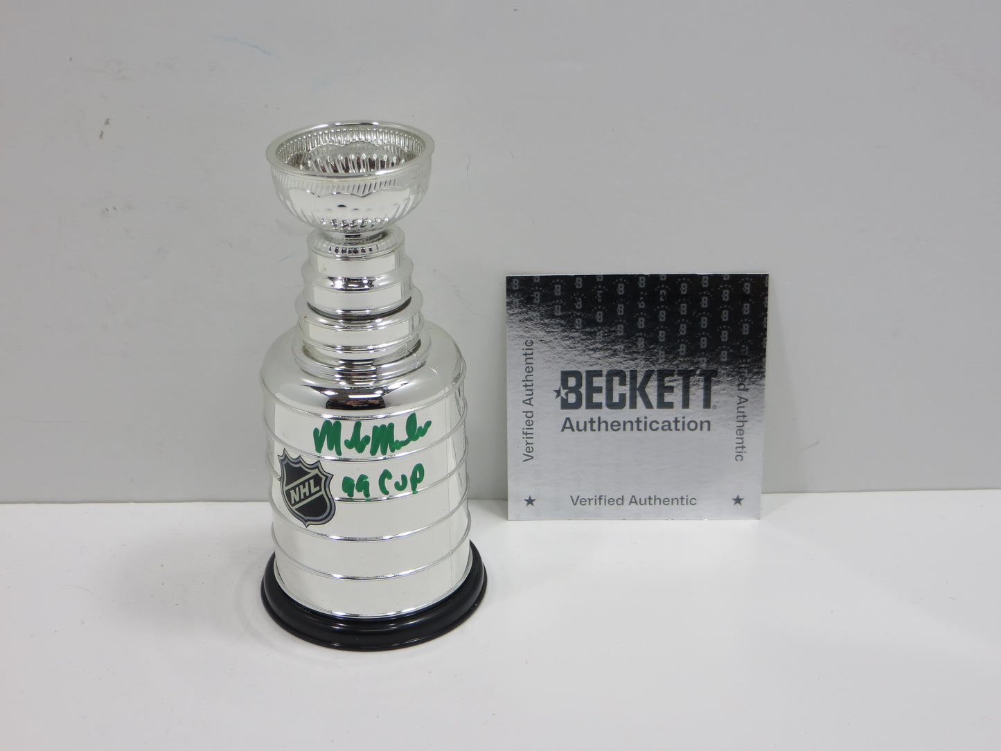 MIKE MODANO DALLAS STARS SIGNED MINI Lord Stanley Cup w/99 Cup BAS COA
