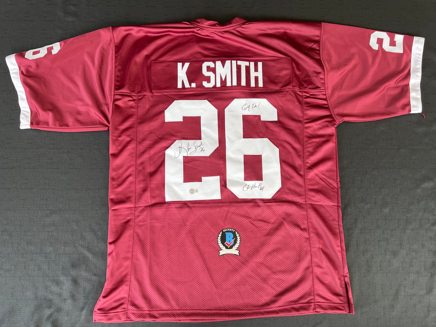 KEVIN SMITH TEXAS A&M AGGIES SIGNED JERSEY w/INSCs Dallas Cowboys 3XL BAS COA
