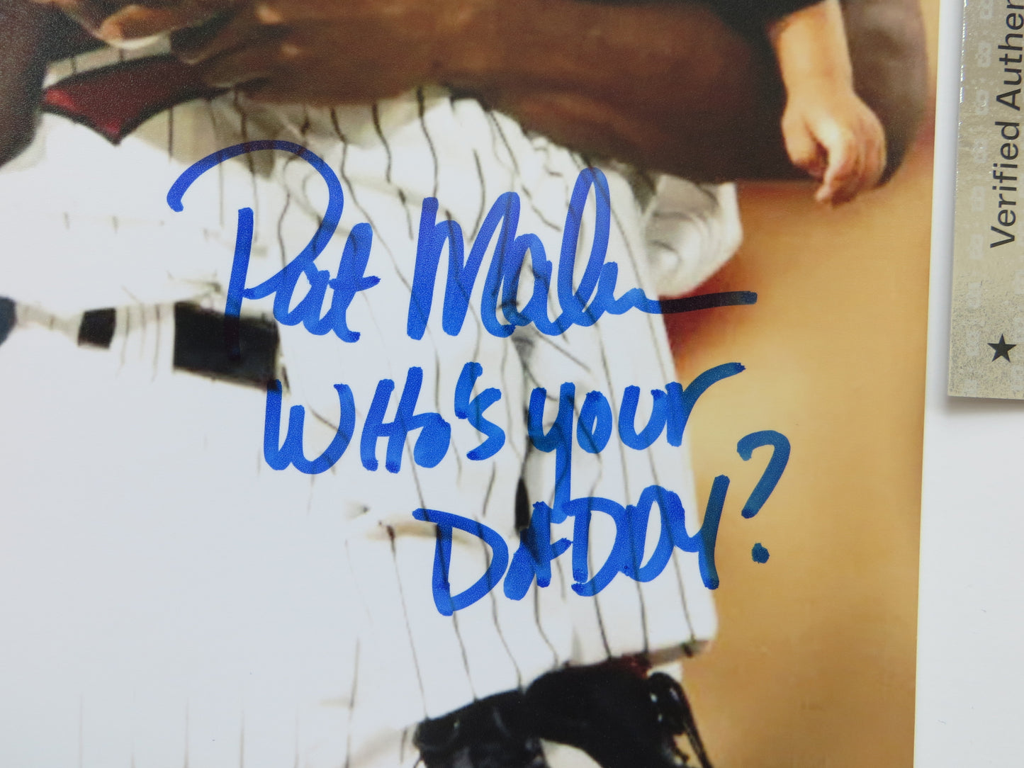 PAT PATRICK MAHOMES SR. TWINS SIGNED 8x10 PHOTO w/WHO'SYOURDADDY Chiefs BAS