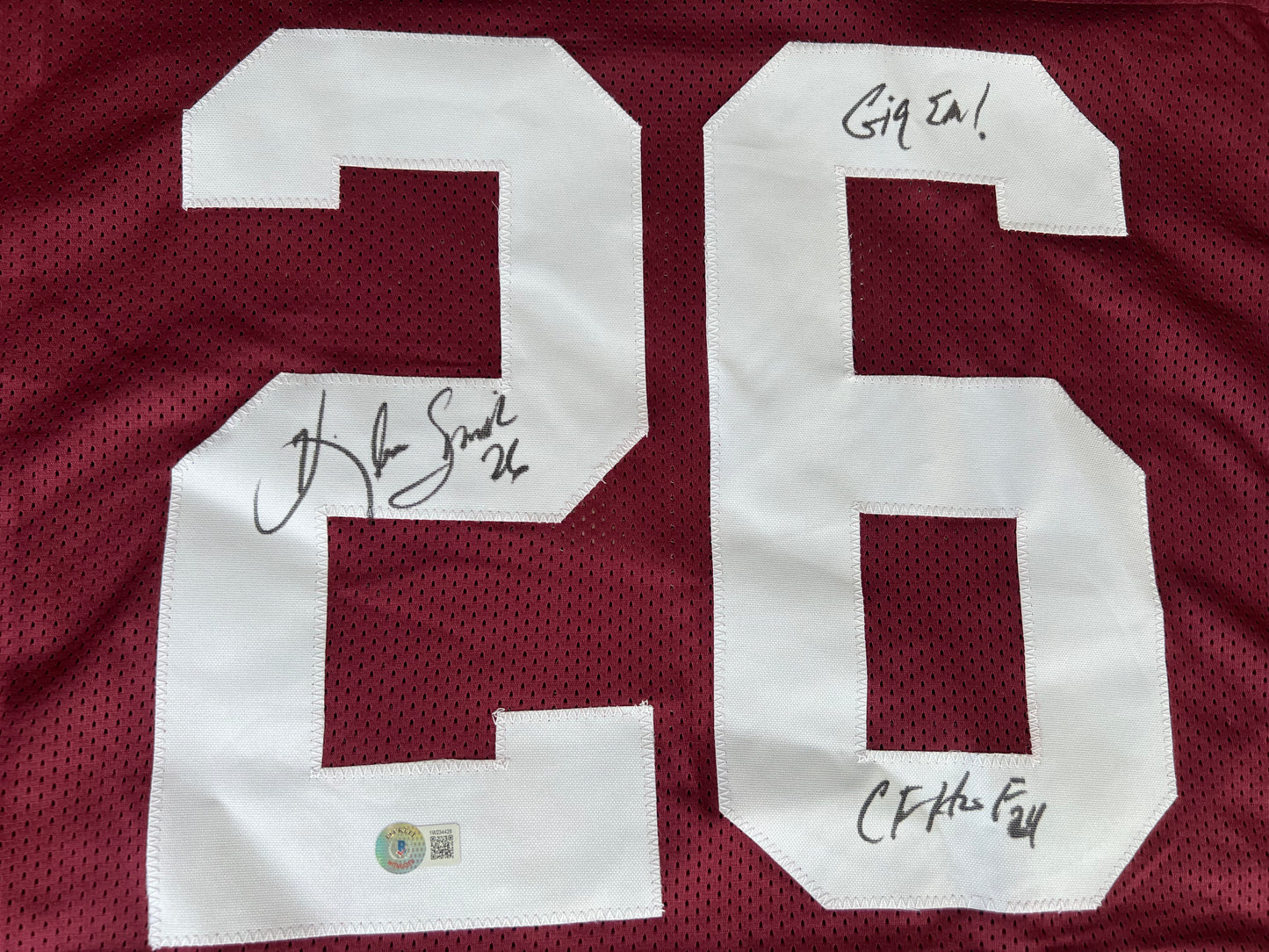 KEVIN SMITH TEXAS A&M AGGIES SIGNED JERSEY w/INSCs Dallas Cowboys 3XL BAS COA