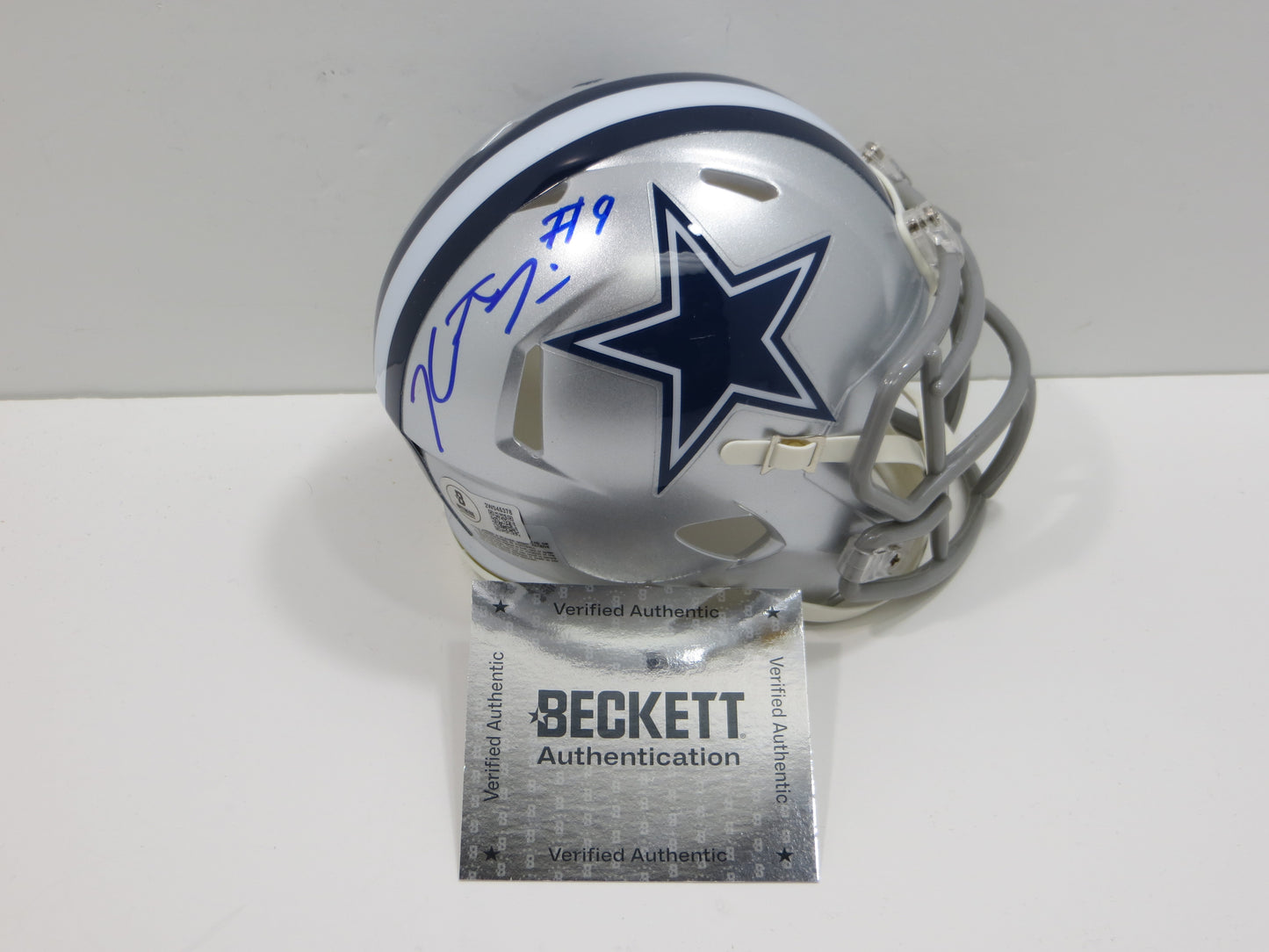 KaVONTAE TURPIN SIGNED DALLAS COWBOYS Riddell MINI HELMET TCU BAS COA